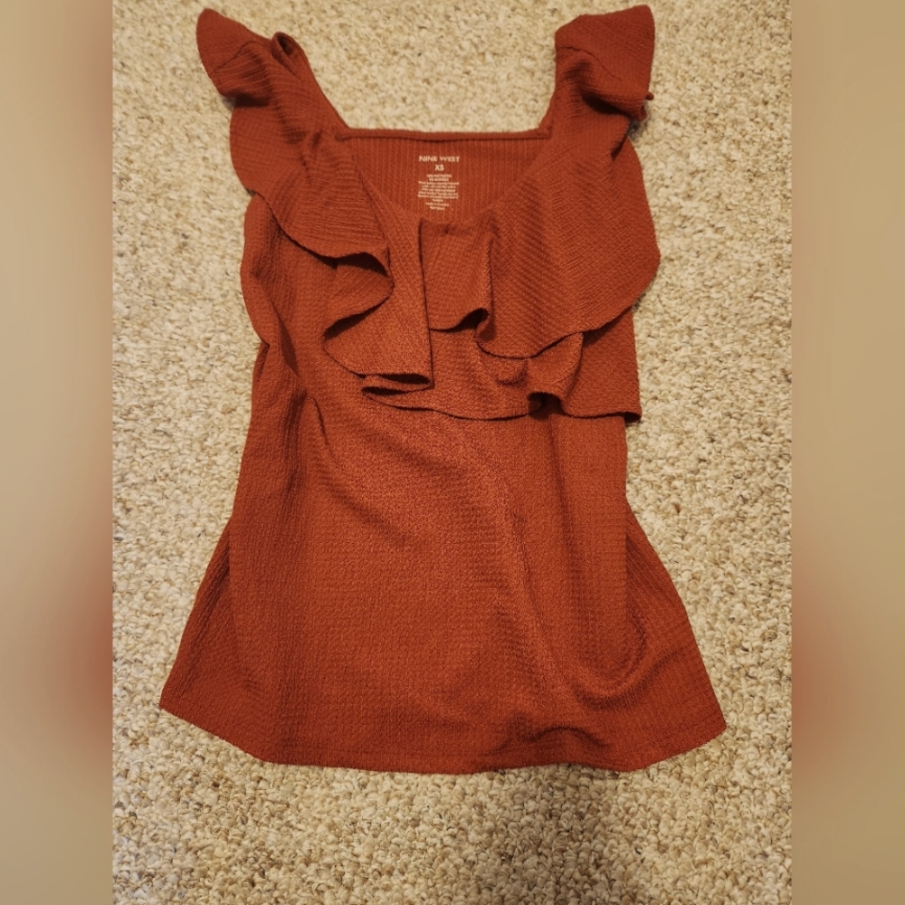 Nine West Ruffle Tank